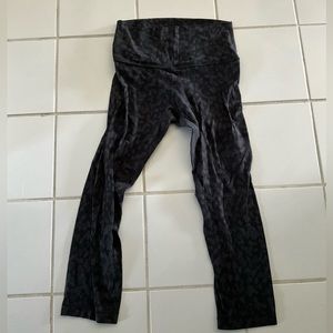 Lululemon Align Black and Grey Camouflage Leggings